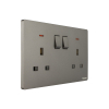Tronic Twin Switch Socket with Neon