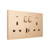 Tronic Twin Switch Socket with USB + Type C