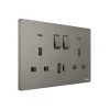 Tronic Twin Switch Socket with USB + Type C