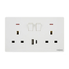 Tronic Twin Switch Socket with USB + Type C