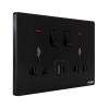 Tronic Universal Switch Socket Twin with USB + Type C