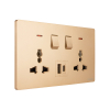 Tronic Universal Switch Socket Twin with USB + Type C