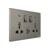 Tronic Universal Switch Socket Twin with USB + Type C