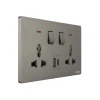 Tronic Universal Switch Socket Twin with USB + Type C