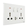 Tronic Universal Switch Socket Twin with USB + Type C