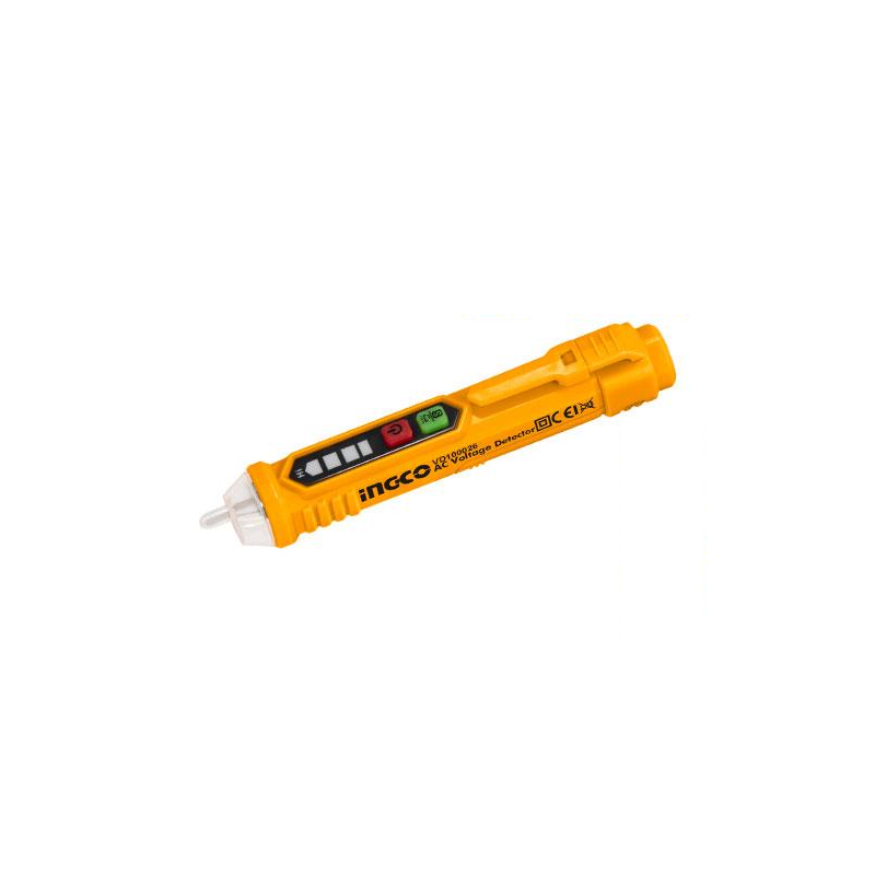 Ingco Ac Voltage Detector 12-1000V With Alarm Mode, Flash Light, 2Pcs R03 Aaa Batteries N Vd100026 1 Ingco Ac Voltage Detector 12-1000V With Alarm Mode, Flash Light, 2Pcs R03 Aaa Batteries N Vd100026