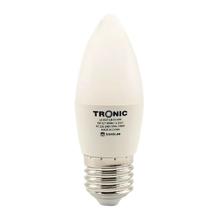 Tronic 5 Watts Dimmable E27 Led Candle Bulb 1 Tronic 5 Watts Dimmable E27 Led Candle Bulb