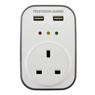 Tronic Television Guard with 2 USB 13Amps