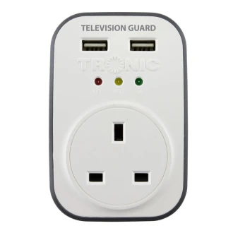 Tronic Television Guard with 2 USB 13Amps