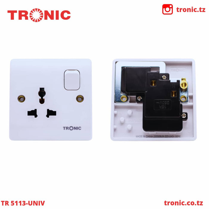 Tronic Single Switch Socket 3 Tronic Single Switch Socket