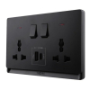 Tronic Universal Twin Socket with USB