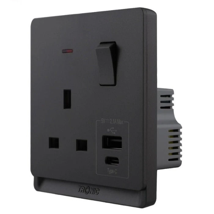Tronic Single Socket With Usb 4 Tronic Single Socket With Usb