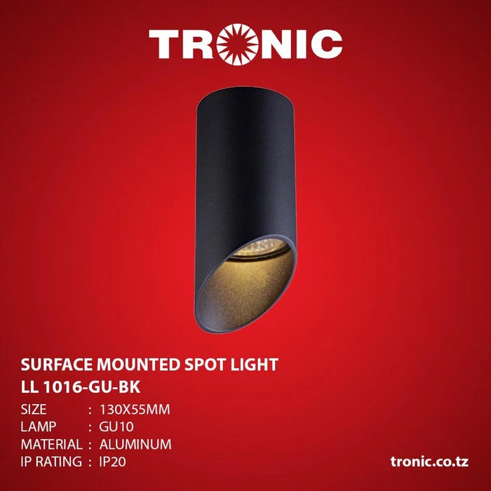Tronic Cylindrical Oblique Cut Spotlight 130X55 3 Tronic Cylindrical Oblique Cut Spotlight 130X55
