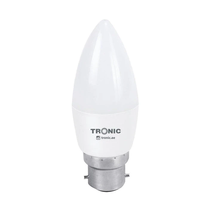 Tronic 4 Watts Candle Flame Led B22 (Pin) Bulb 2 Tronic 4 Watts Candle Flame Led B22 (Pin) Bulb