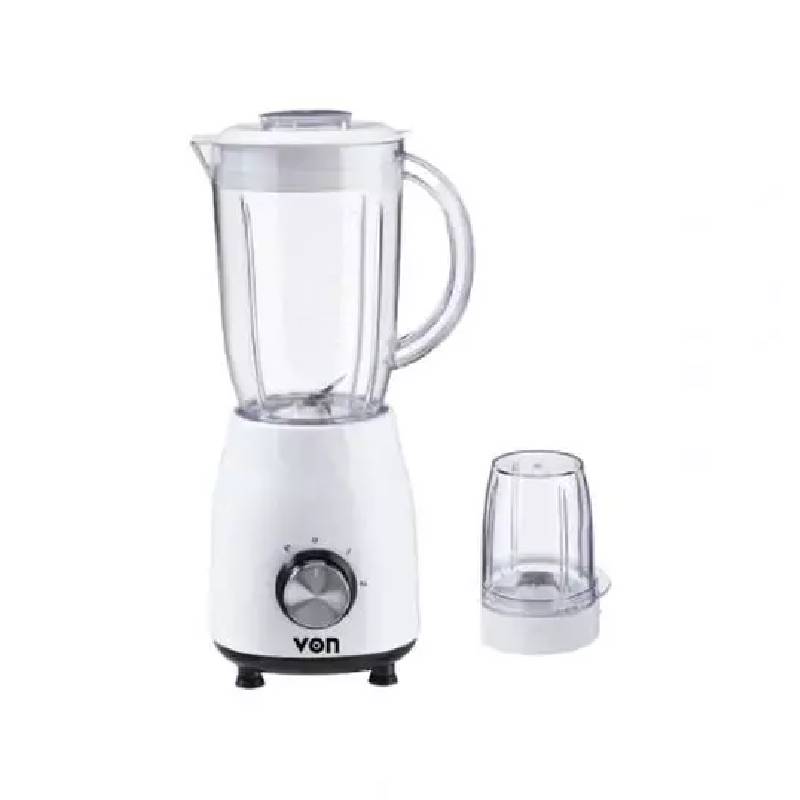 Von Blender 1.2L Plastic Jar, 350W White Anti Slip Feet Vbp351Nlw 1 Von Blender 1.2L Plastic Jar, 350W White Anti Slip Feet Vbp351Nlw