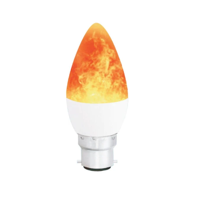 Tronic 4 Watts Candle Flame Led B22 (Pin) Bulb 1 Tronic 4 Watts Candle Flame Led B22 (Pin) Bulb