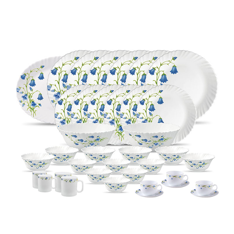 La Opala Dinner Set Blue Bells Classique 47 Pieces Lb047 1 La Opala Dinner Set Blue Bells Classique 47 Pieces Lb047
