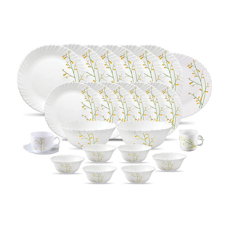 La Opala Dinner Set Citron Weave Classique 47 Pieces Lw047 1 La Opala Dinner Set Citron Weave Classique 47 Pieces Lw047