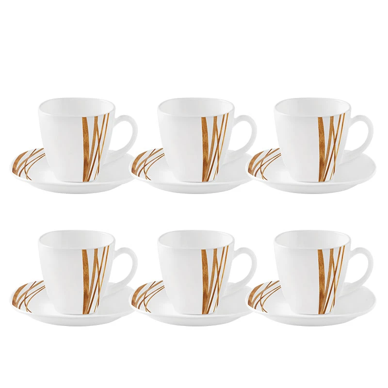 La Opala Dinner Set Quadra Golden Shades 38 Pieces Lg038 3 La Opala Dinner Set Quadra Golden Shades 38 Pieces Lg038