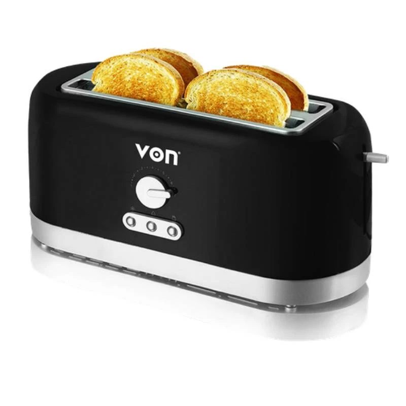 Von Toaster 4 Slice, Black Vstp0-4Mvk 1 Von Toaster 4 Slice, Black Vstp0-4Mvk