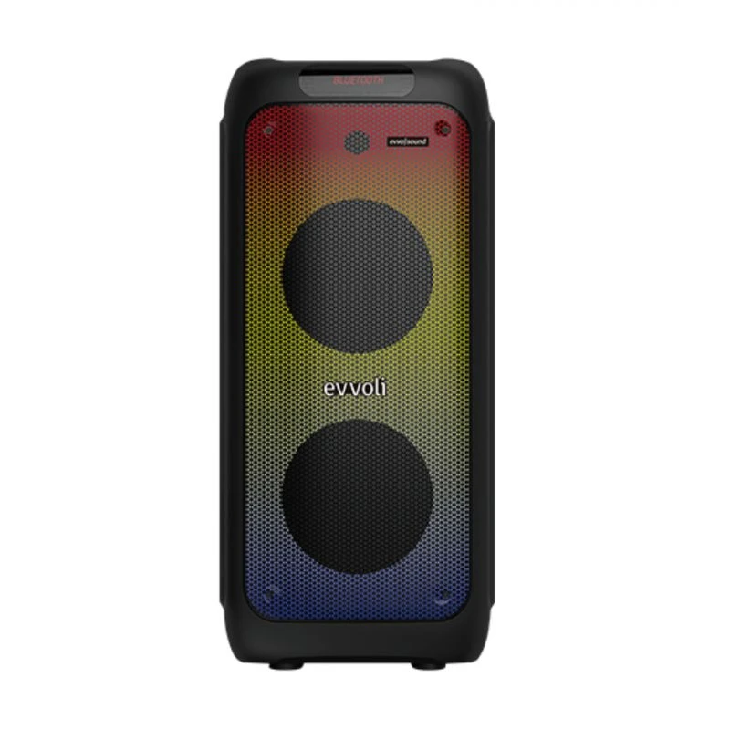 Evvoli Portable Party Speaker Bluetooth With Two Wireless Mic Splashproof Design 160W Pt160B 1 Evvoli Portable Party Speaker Bluetooth With Two Wireless Mic Splashproof Design 160W Pt160B