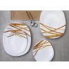 La Opala Dinner Set Quadra Golden Shades 20 Pieces LG020