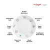 La Opala Dinner Set Aster Pink Classique 44 Pieces LP044