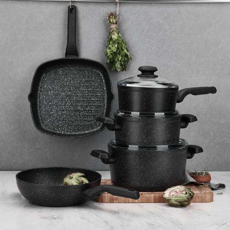 Korkmaz Ornella Alu Square Grill Frypan 28X28Cm / 3.0L A1120 2 Korkmaz Ornella Alu Square Grill Frypan 28X28Cm / 3.0L A1120