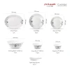 La Opala Soup Plate Classique Mystrio Black 6pcs 225mm LM225