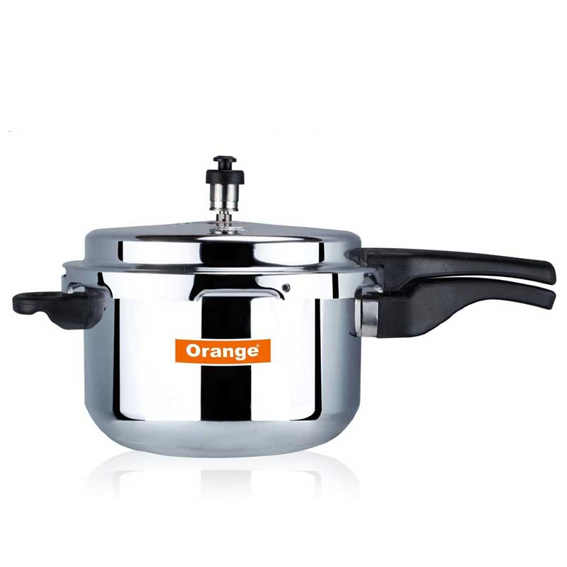 Orange Pressure Cooker 5L Deluxe Aluminium Outer Lid O-5 1 Orange Pressure Cooker 5L Deluxe Aluminium Outer Lid O-5