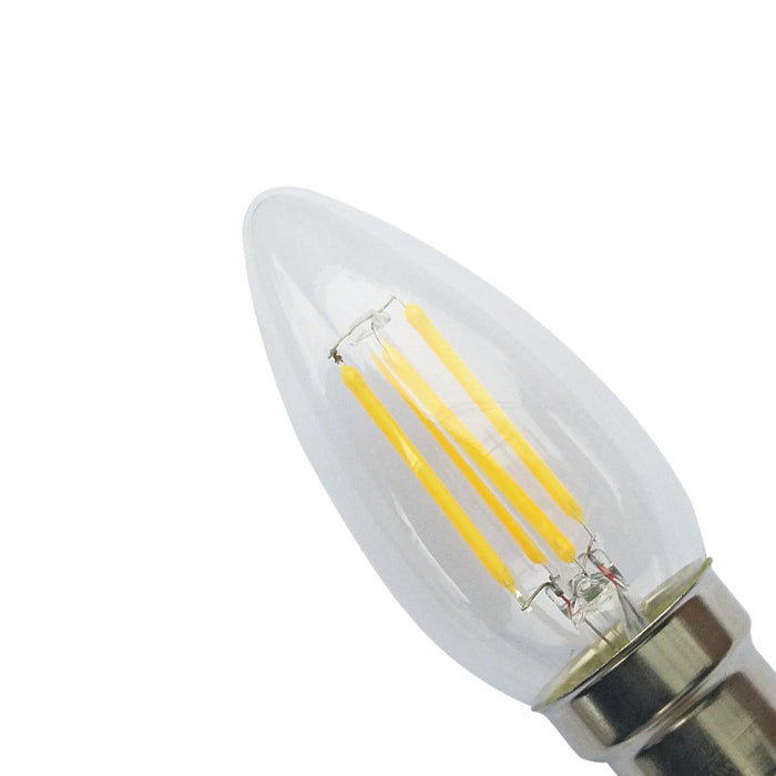 Tronic 4 Watts Candle Filament Led B22 (Pin) Bulb 2 Tronic 4 Watts Candle Filament Led B22 (Pin) Bulb