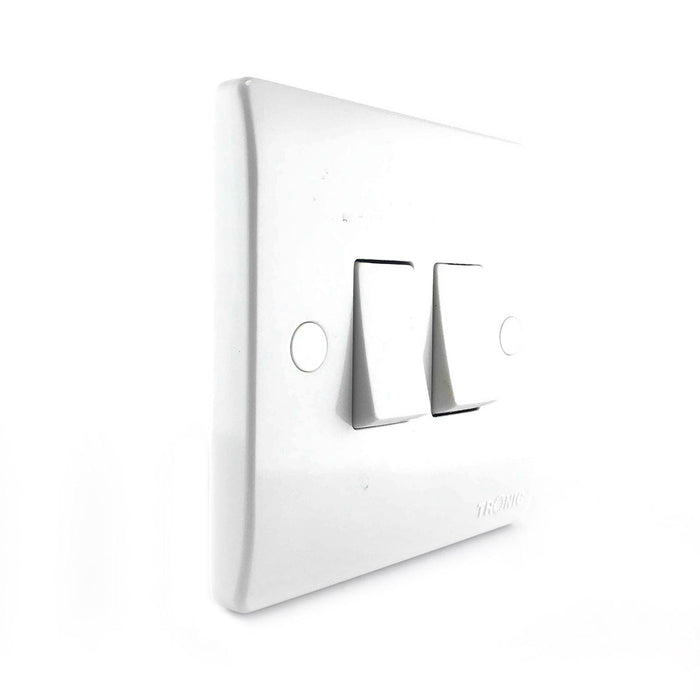 Tronic 2 Gang 1 Way Switch Standard 2 Tronic 2 Gang 1 Way Switch Standard