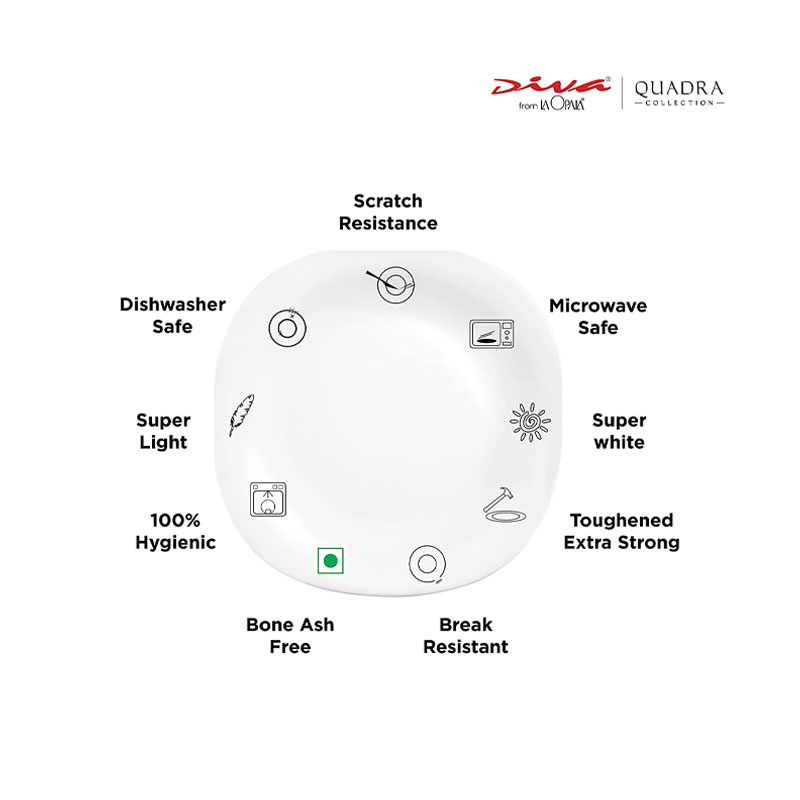 La Opala Dinner Set Quadra Golden Shades 20 Pieces Lg020 6 La Opala Dinner Set Quadra Golden Shades 20 Pieces Lg020