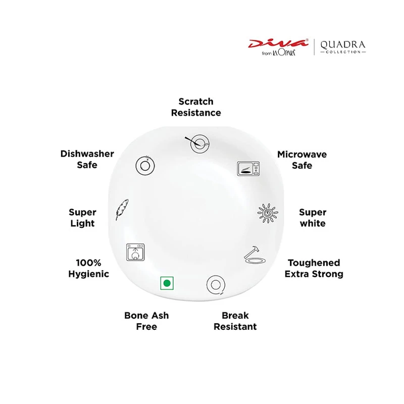 La Opala Dinner Set Quadra Golden Shades 20 Pieces Lg020 6 La Opala Dinner Set Quadra Golden Shades 20 Pieces Lg020