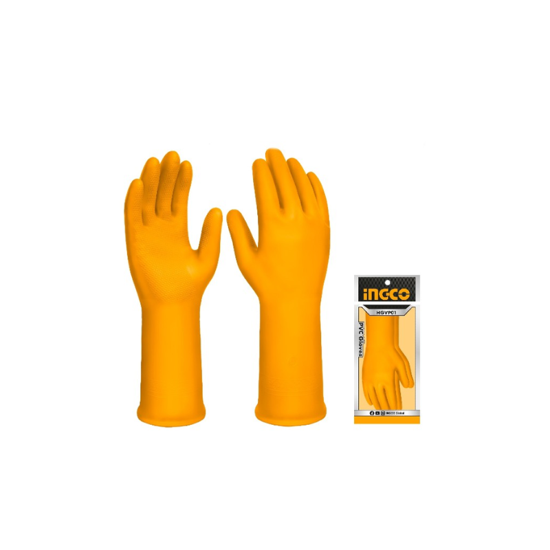 Ingco Pvc Hand Gloves L Size For Cleaning &Amp; Gardening Hgvp01 2 Ingco Pvc Hand Gloves L Size For Cleaning &Amp; Gardening Hgvp01