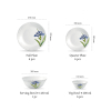 La Opala Dinner Set Royal Iris Classique 47 Pieces LR047