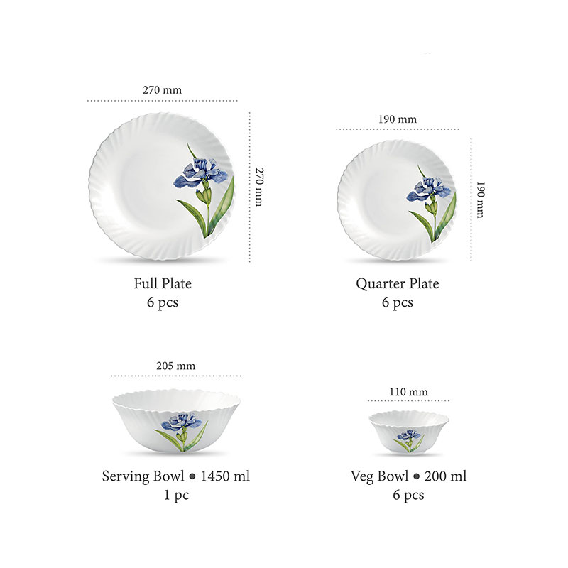 La Opala Dinner Set Royal Iris Classique 47 Pieces Lr047 5 La Opala Dinner Set Royal Iris Classique 47 Pieces Lr047