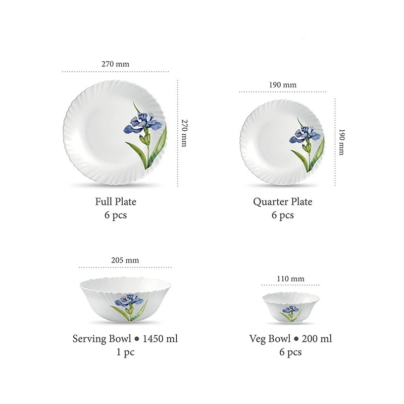 La Opala Dinner Set Royal Iris Classique 47 Pieces Lr047 5 La Opala Dinner Set Royal Iris Classique 47 Pieces Lr047
