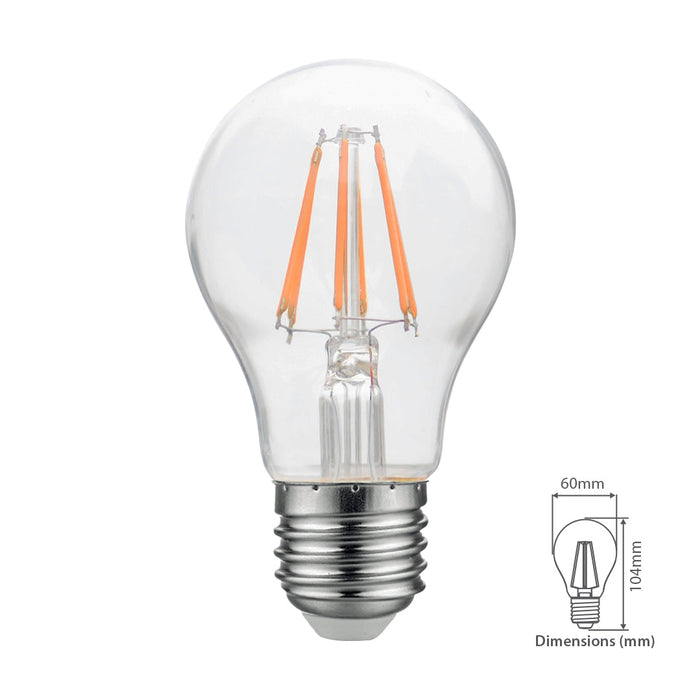 Tronic 8 Watts Filament Led Warm White E27 (Screw) Bulb 2 Tronic 8 Watts Filament Led Warm White E27 (Screw) Bulb