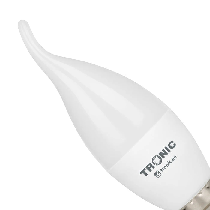 Tronic 4 Watts Flame Candle Tail Led B22 (Pin) Bulb 3 Tronic 4 Watts Flame Candle Tail Led B22 (Pin) Bulb