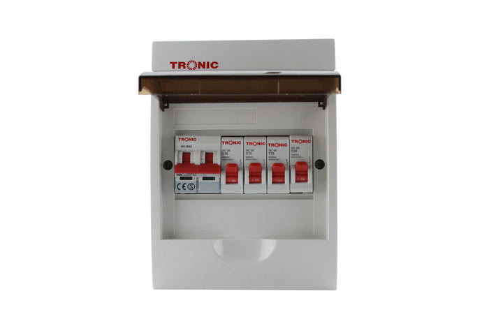 Tronic Abs Consumer Unit 4 Way Complete 3 Tronic Abs Consumer Unit 4 Way Complete