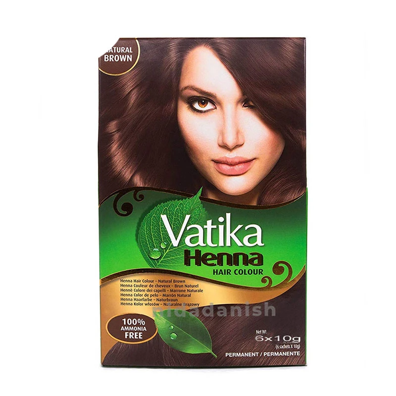 Vatika Henna Hair Color Henna Hair Dye, Henna Hair Color And Conditioner, Zero Ammonia Henna For Strong And Shiny Hair, 100% Grey Coverage, Dark Brown 6 Sachets 1 Vatika Henna Hair Color Henna Hair Dye, Henna Hair Color And Conditioner, Zero Ammonia Henna For Strong And Shiny Hair, 100% Grey Coverage, Dark Brown 6 Sachets