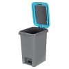 Apex Push and Pedal Dustbin 10l Capacity Plastic Lightweight Unbreakable 450452