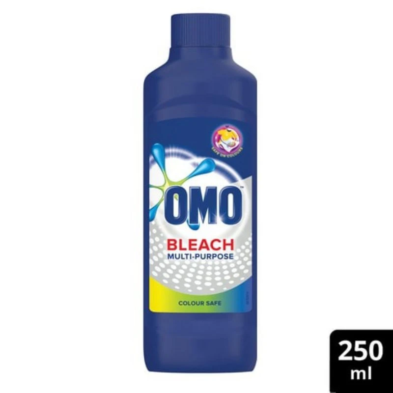 Omo Multipurpose Bleach Color Safe 250Ml Removes Tough Stains And Kills 99.9% Of Germs 69650007 (Pack Of 3) 2 Omo Multipurpose Bleach Color Safe 250Ml Removes Tough Stains And Kills 99.9% Of Germs 69650007 (Pack Of 3)