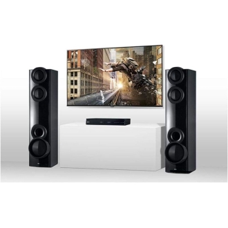 LG Wireless Home Theatre Sound System, 1000 Watt Speakers, 4.2ch, Multi Bluetooth Speakers, Extra Bass Sound, Metallic Design, Simplink, LHD677