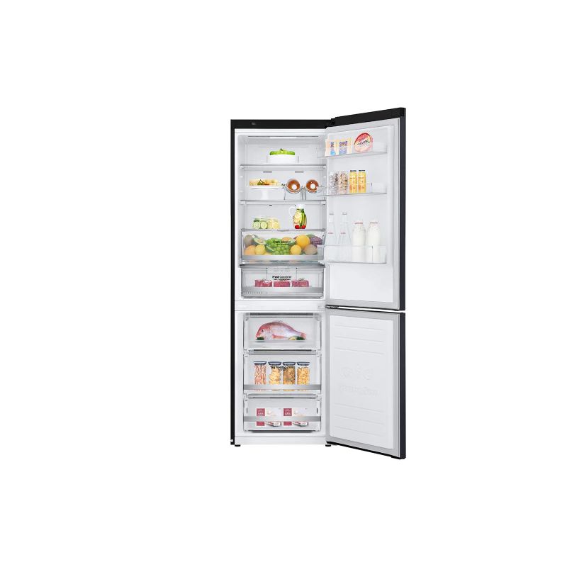 Lg Refrigerator 374L Bottom Freezer With Inverter Linear Compressor Matte Black Gcb459Nqdz 2 Lg Refrigerator 374L Bottom Freezer With Inverter Linear Compressor Matte Black Gcb459Nqdz
