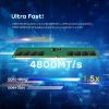 Transcend Desktop Memory Module - 32GB RAM DDR5 4800, U-DIMM, 2Rx8 Configuration, 1.1V, JM4800ALE-32G.