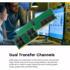 Transcend Desktop Memory Module - 32GB RAM DDR5 4800, U-DIMM, 2Rx8 Configuration, 1.1V, JM4800ALE-32G.