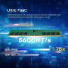 Transcend Desktop Memory Module - 16GB RAM DDR5 5600, U-DIMM, 1Rx8 Configuration, 1.1V, JM5600ALE-16G.