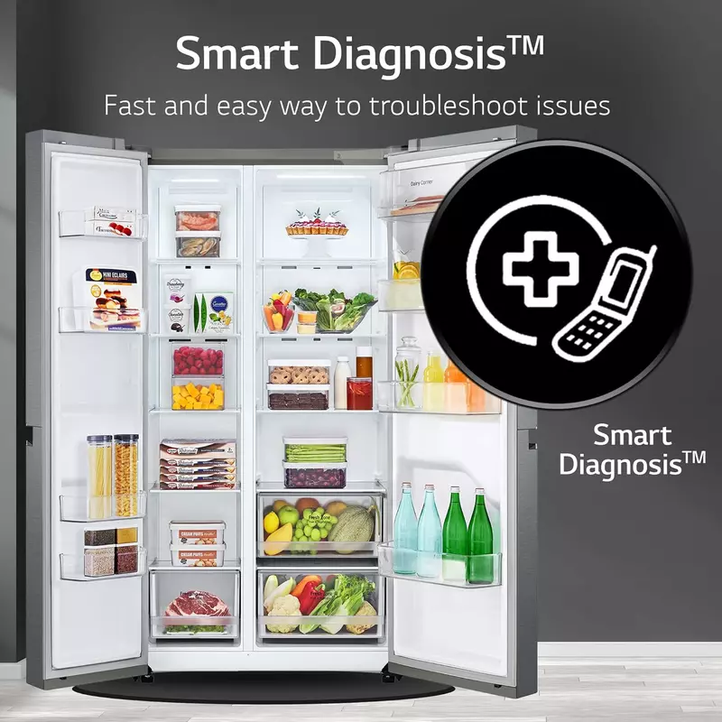 Lg Refrigerator 664 Ltr, Side By Side, Premium Black Gc - B257Kqjw 9 Lg Refrigerator 664 Ltr, Side By Side, Premium Black Gc - B257Kqjw